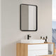 Crofton Vanity Mirror, Black