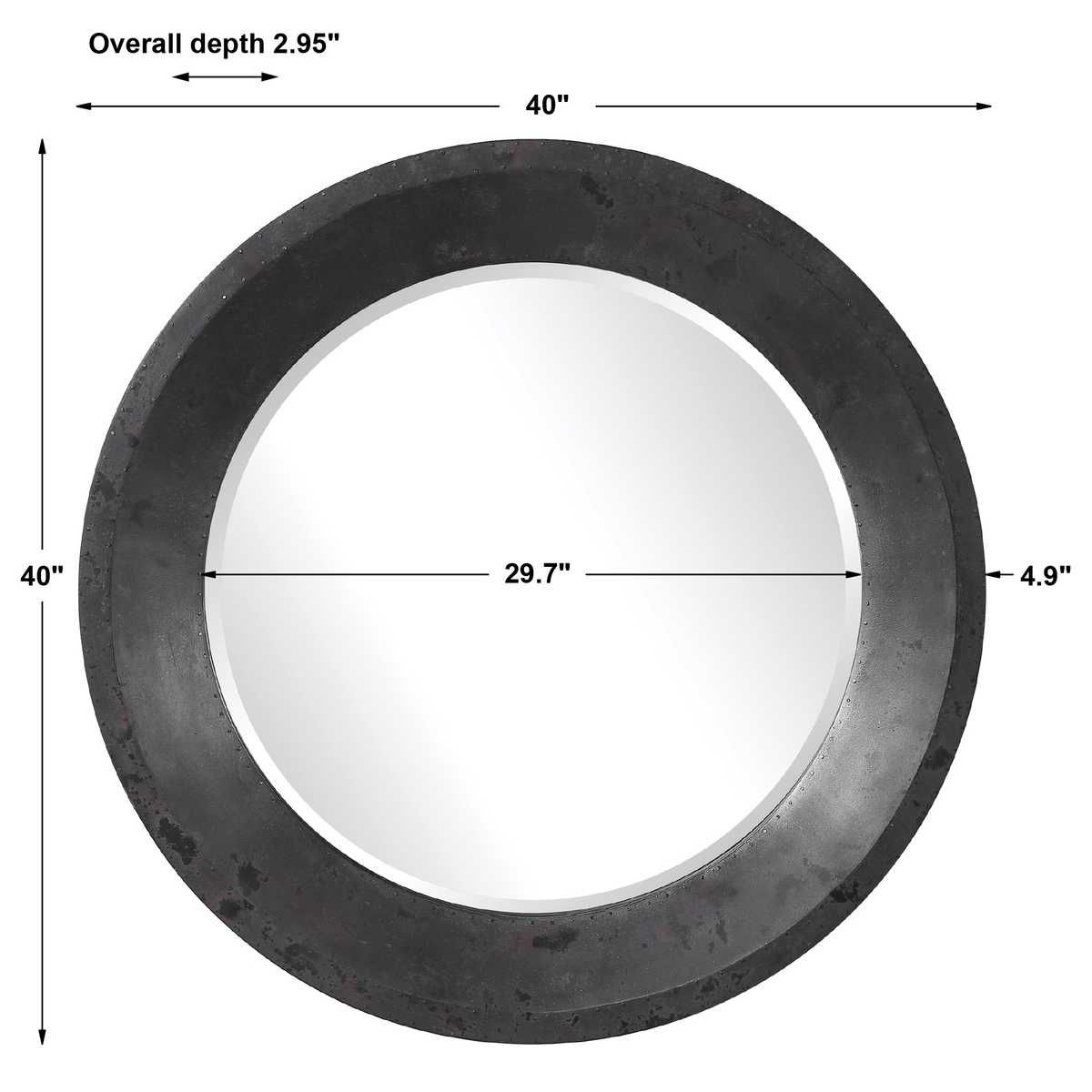 Frazier Round Mirror - elegant mirror for adding style and light to any room | Image 6 | InSTYLE Home & Rugs
