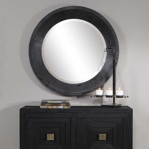 Frazier Round Mirror - elegant mirror for adding style and light to any room | Image 1 | InSTYLE Home & Rugs