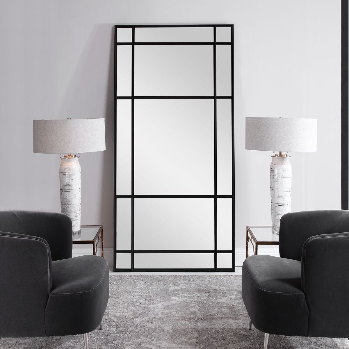 Spurgeon Mirror, Black - elegant mirror for adding style and light to any room | Image 5 | InSTYLE Home & Rugs