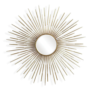 Golden Rays Round Mirror - full-length mirror for creating the illusion of space and light | Image 2 | InSTYLE Home & Rugs