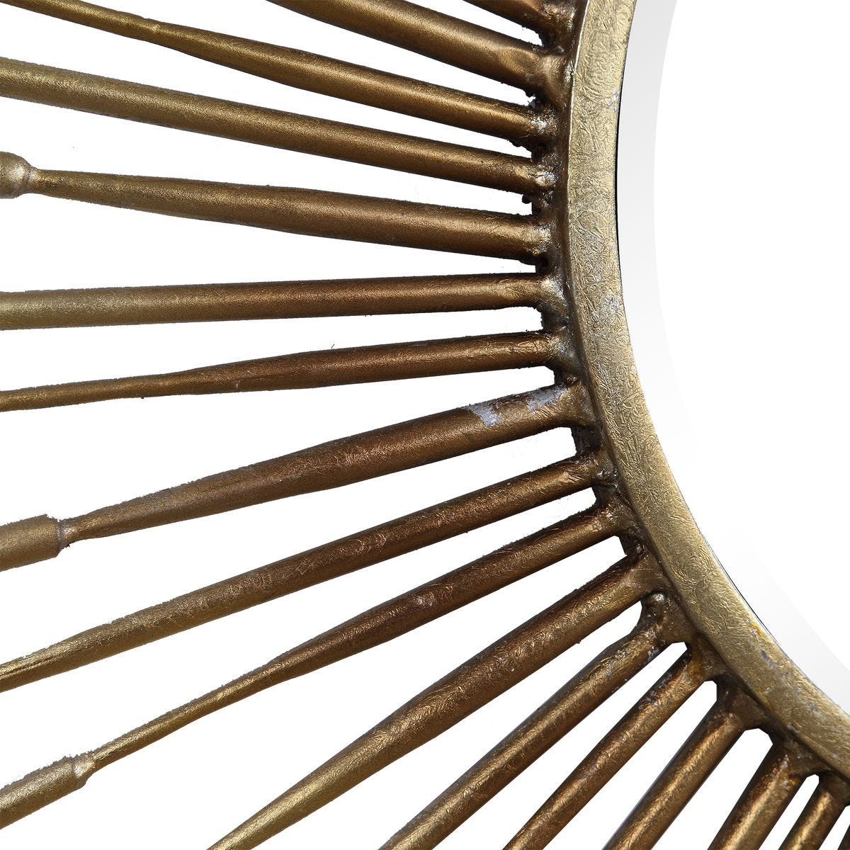 Golden Rays Round Mirror - full-length mirror for creating the illusion of space and light | Image 6 | InSTYLE Home & Rugs