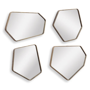 Linneah Mirrors, Gold, S/4 - perfect for enhancing light and creating a sense of space | Image 2 | InSTYLE Home & Rugs