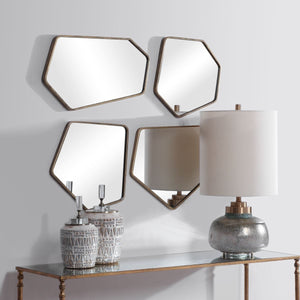 Linneah Mirrors, Gold, S/4 - perfect for enhancing light and creating a sense of space | Image 5 | InSTYLE Home & Rugs