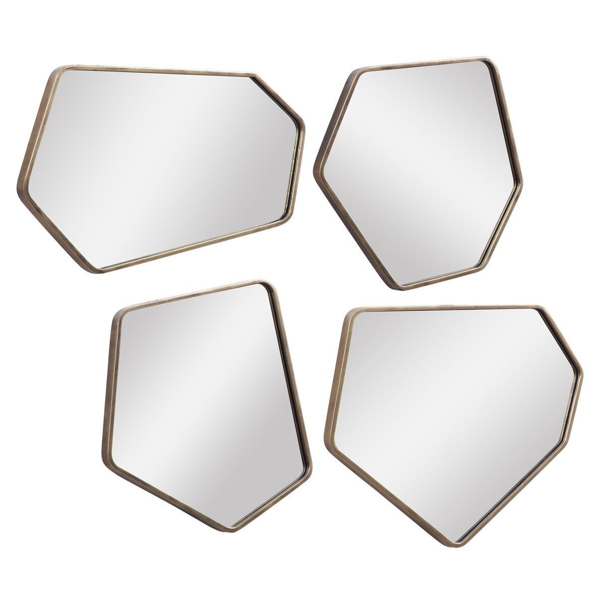 Linneah Mirrors, Gold, S/4 - perfect for enhancing light and creating a sense of space | Image 7 | InSTYLE Home & Rugs