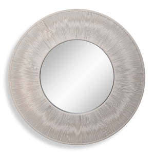 Sailor's Knot Round Mirror, White - modern mirror with sleek design for contemporary interiors | Image 2 | InSTYLE Home & Rugs