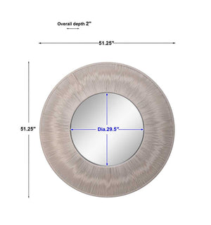 Sailor's Knot Round Mirror, White - modern mirror with sleek design for contemporary interiors | Image 7 | InSTYLE Home & Rugs