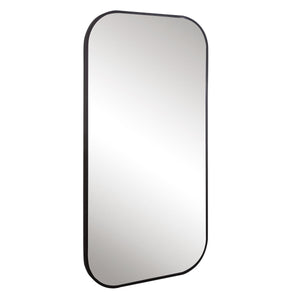 Taft Mirror, Black - modern mirror with sleek design for contemporary interiors | Image 4 | InSTYLE Home & Rugs