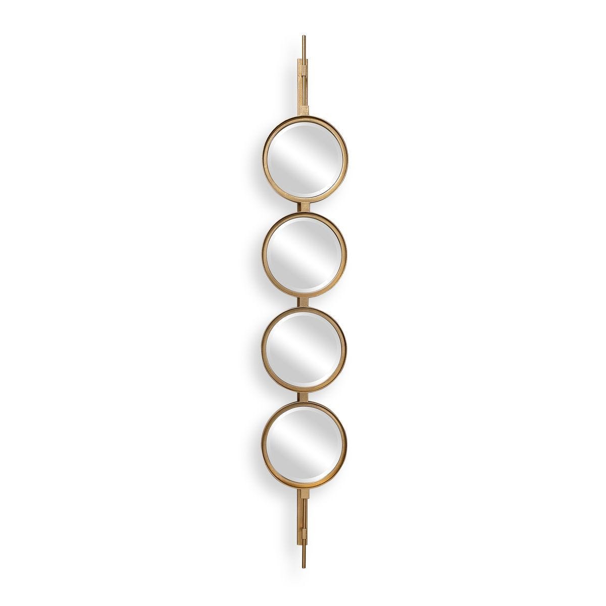 Button Mirror, Gold - elegant mirror for adding style and light to any room | Image 2 | InSTYLE Home & Rugs