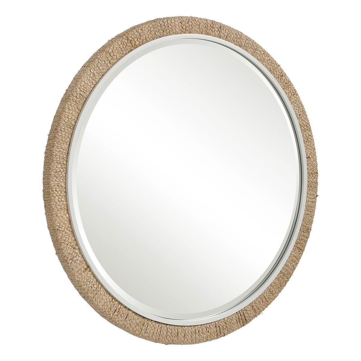 Carbet Round Mirror - full-length mirror for creating the illusion of space and light | Image 3 | InSTYLE Home & Rugs