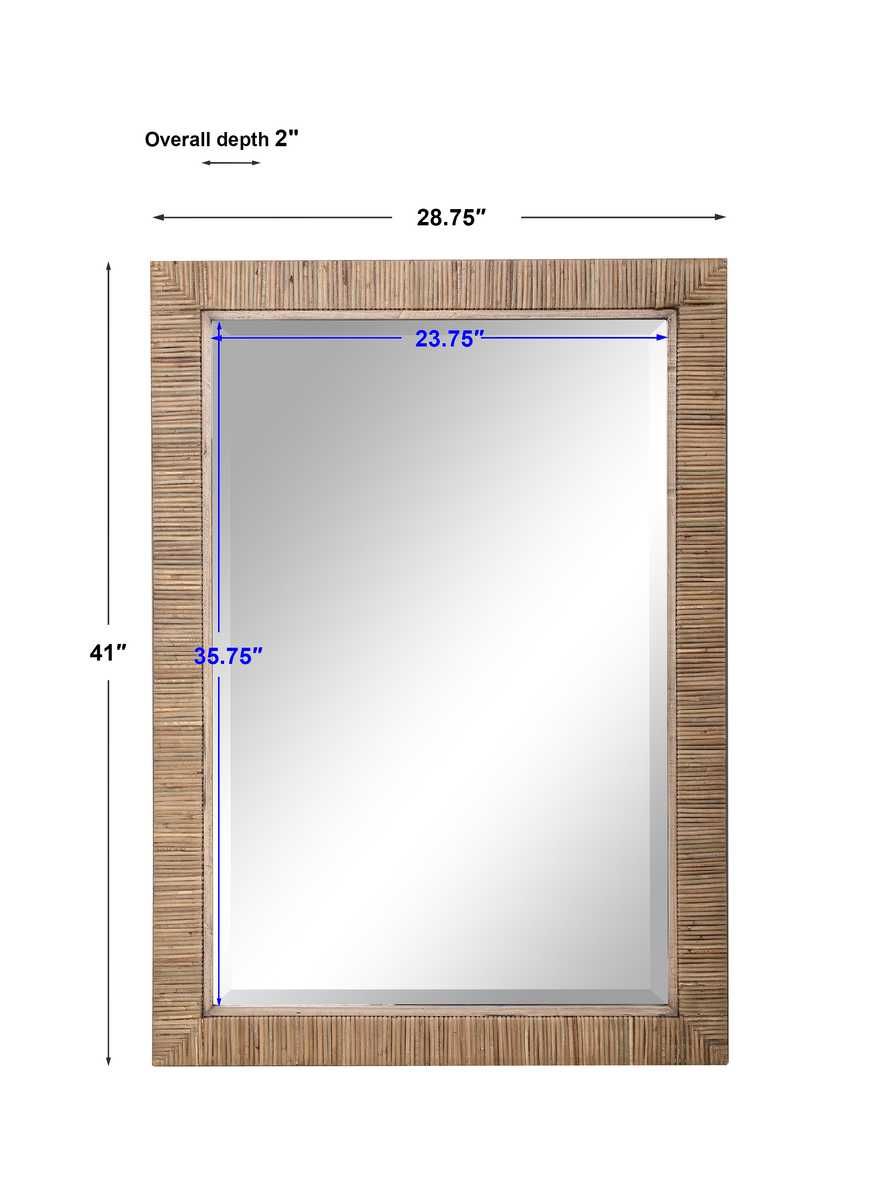 Cape Mirror, Natural - full-length mirror for creating the illusion of space and light | Image 5 | InSTYLE Home & Rugs
