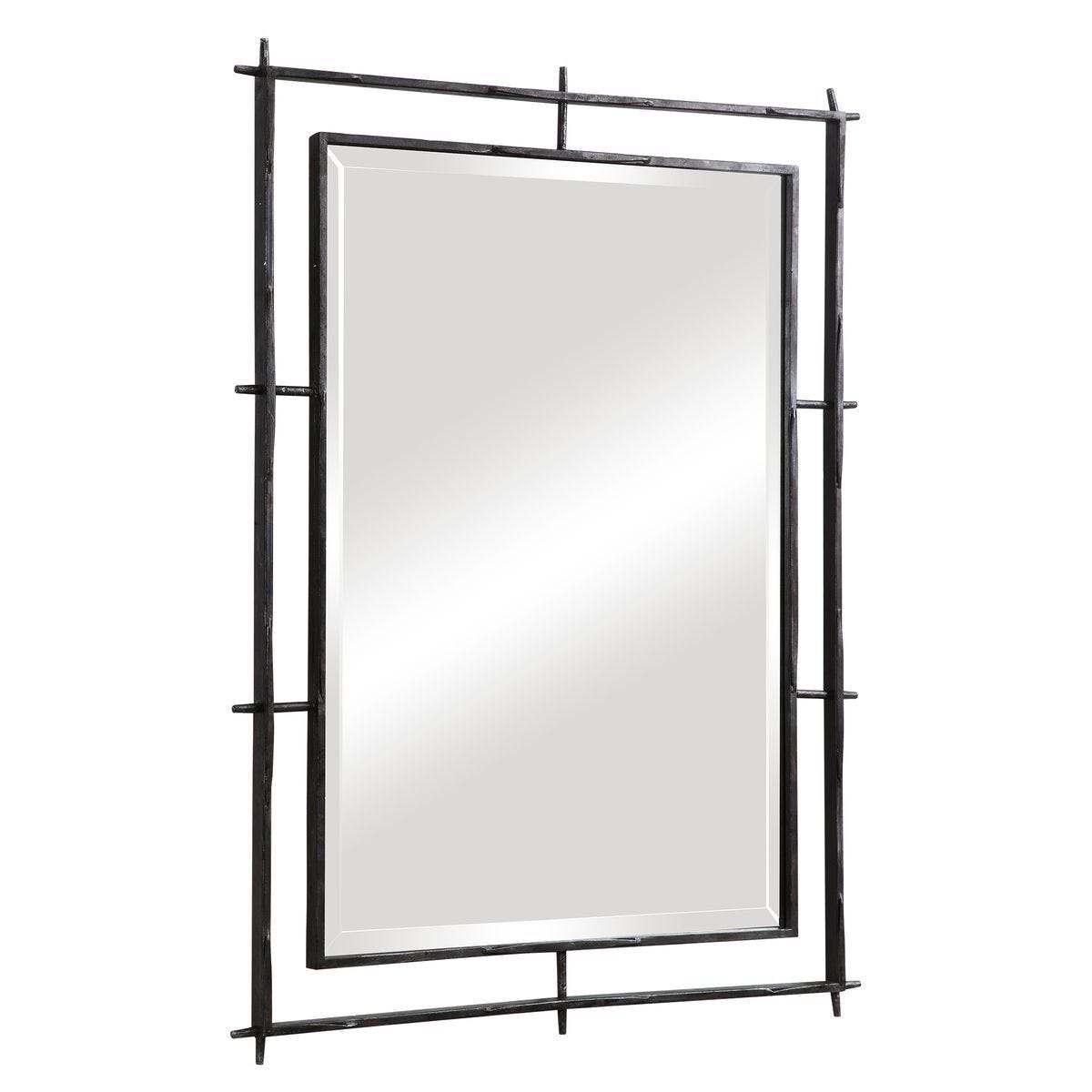Ironworks Mirror - modern mirror with sleek design for contemporary interiors | Image 3 | InSTYLE Home & Rugs