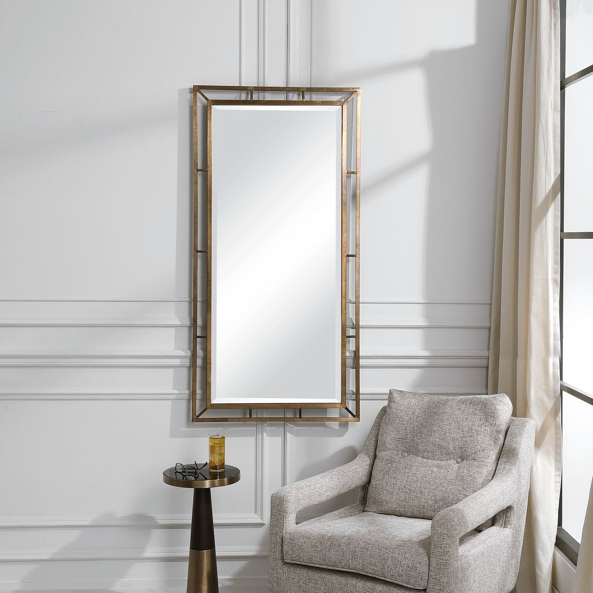 Farrow Mirror - elegant mirror for adding style and light to any room | Image 1 | InSTYLE Home & Rugs