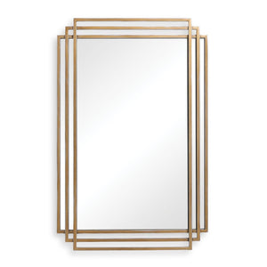 Amherst Mirror, Gold - modern mirror with sleek design for contemporary interiors | Image 2 | InSTYLE Home & Rugs