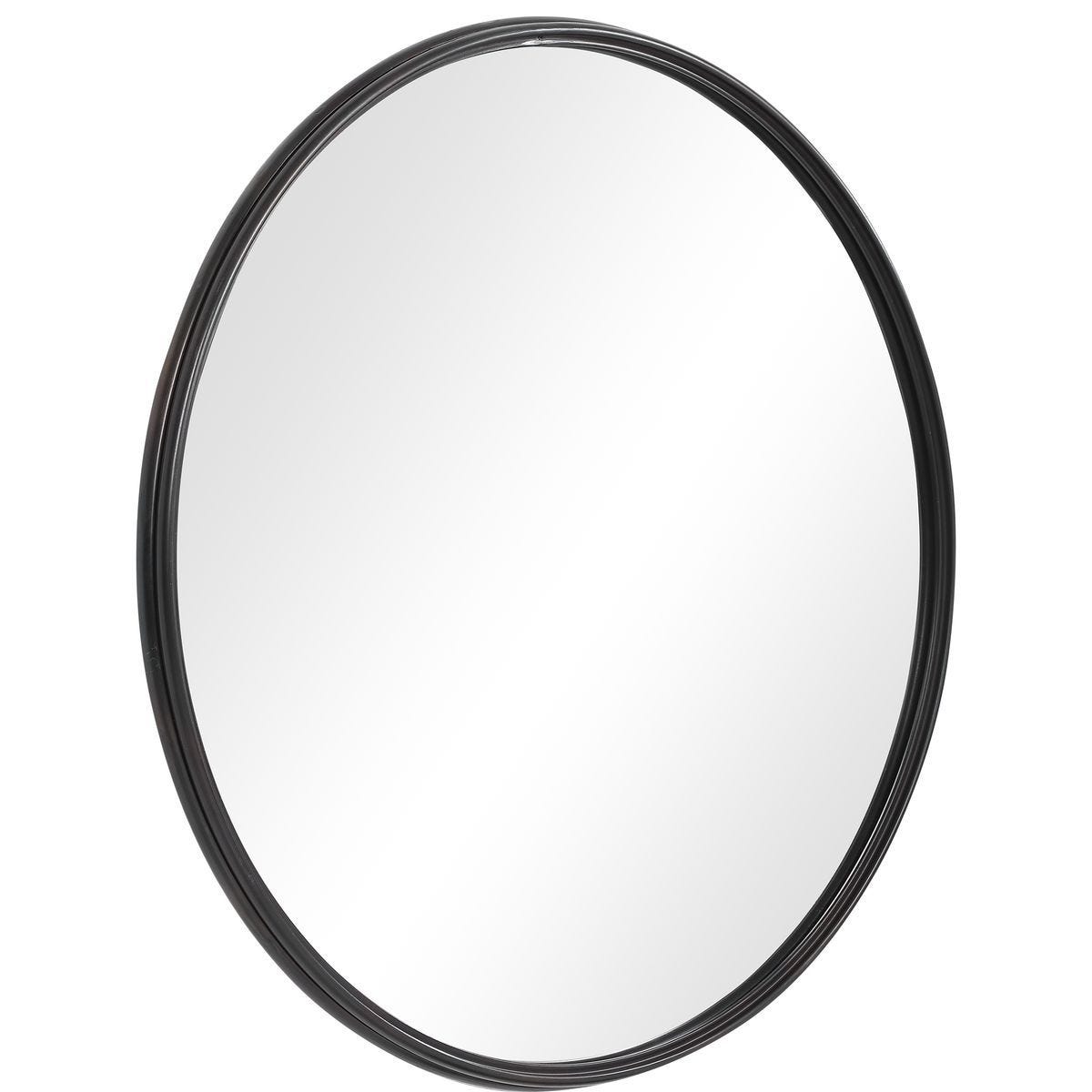 Belham Round Mirror - full-length mirror for creating the illusion of space and light | Image 4 | InSTYLE Home & Rugs