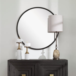 Belham Round Mirror - full-length mirror for creating the illusion of space and light | Image 6 | InSTYLE Home & Rugs