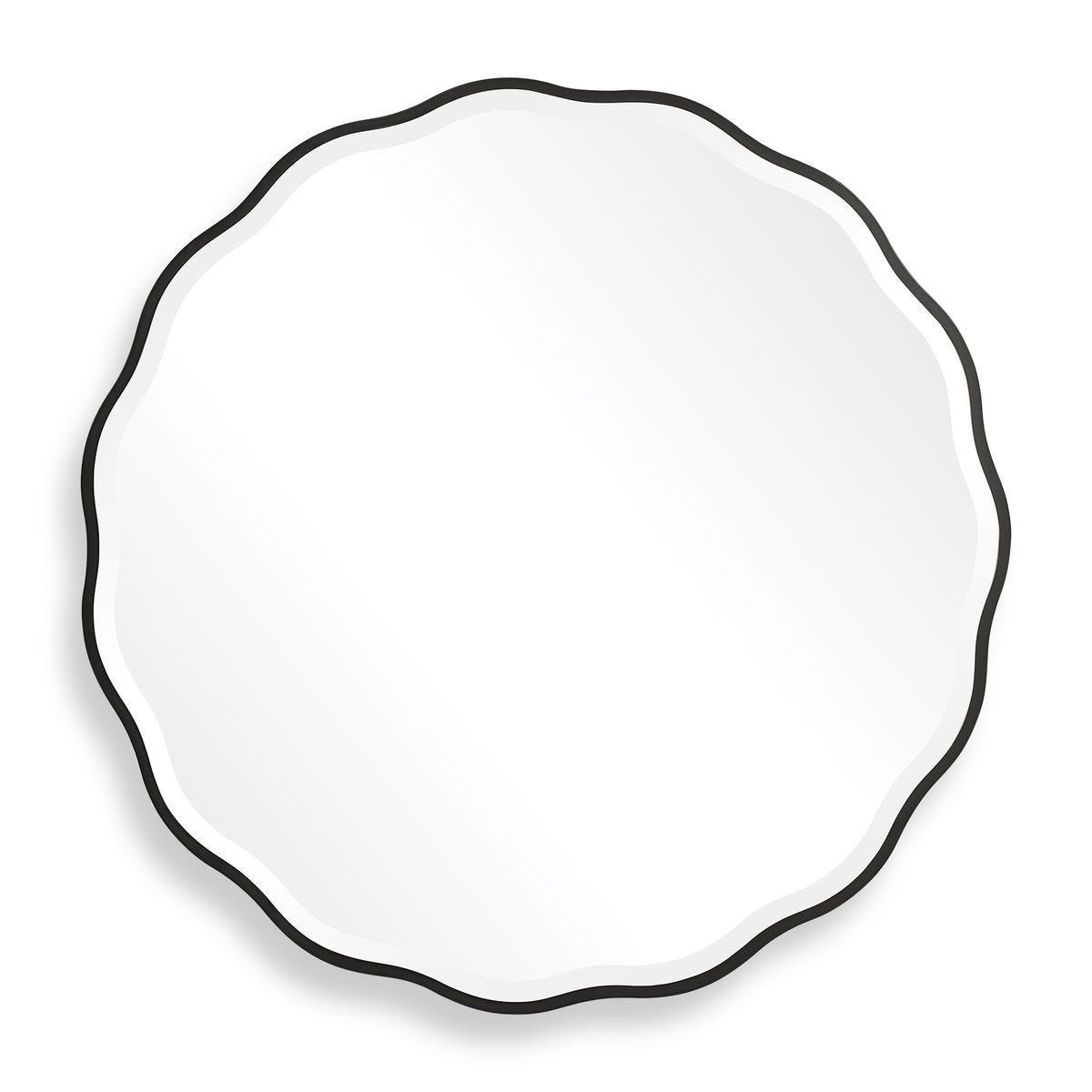 Aneta Round Mirror, Black - modern mirror with sleek design for contemporary interiors | Image 2 | InSTYLE Home & Rugs