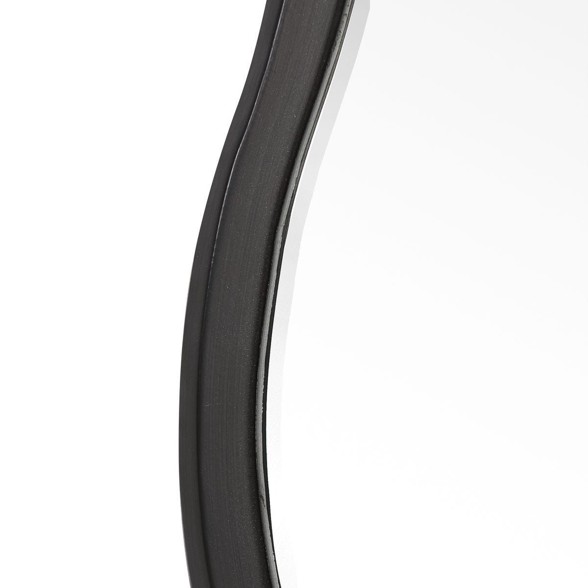 Aneta Round Mirror, Black - modern mirror with sleek design for contemporary interiors | Image 3 | InSTYLE Home & Rugs