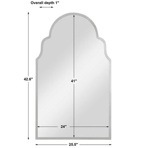 Brayden Arch Mirror, Nickel - available in various shapes, sizes, and frame styles | Image 7 | InSTYLE Home & Rugs