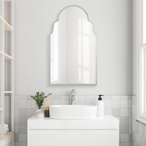 Brayden Arch Mirror, Nickel - available in various shapes, sizes, and frame styles | Image 1 | InSTYLE Home & Rugs