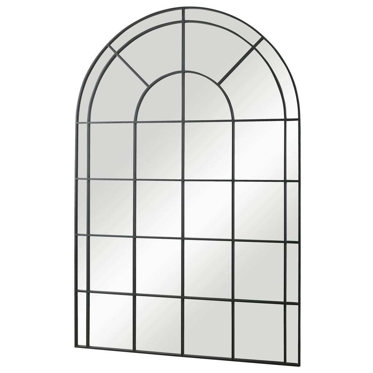 Grantola Arch Mirror, Black - full-length mirror for creating the illusion of space and light | Image 3 | InSTYLE Home & Rugs