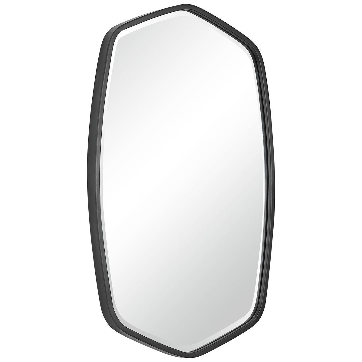 Duronia Mirror, Black - elegant mirror for adding style and light to any room | Image 3 | InSTYLE Home & Rugs