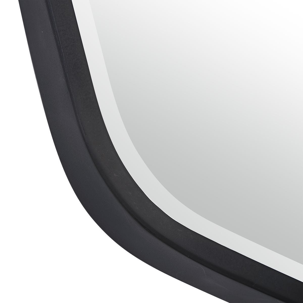 Duronia Mirror, Black - elegant mirror for adding style and light to any room | Image 4 | InSTYLE Home & Rugs