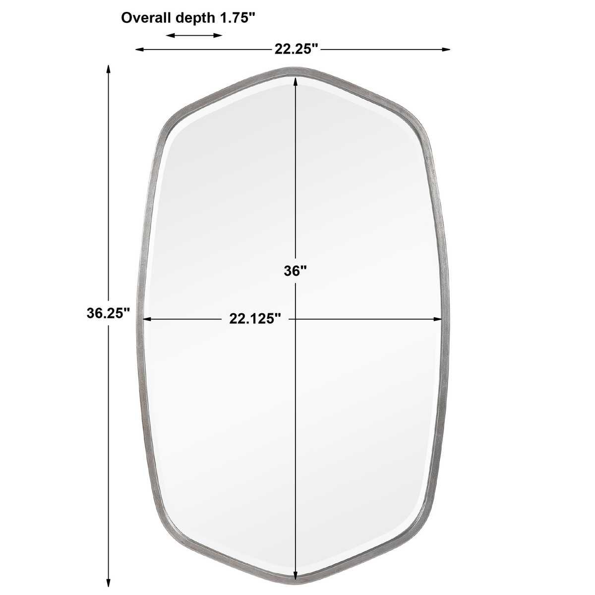 Duronia Mirror, Silver - elegant mirror for adding style and light to any room | Image 8 | InSTYLE Home & Rugs