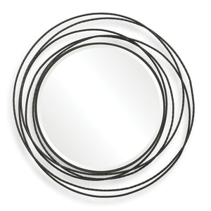 Whirlwind Round Mirror, Black - full-length mirror for creating the illusion of space and light | Image 2 | InSTYLE Home & Rugs