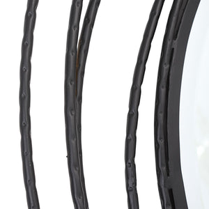 Whirlwind Round Mirror, Black - full-length mirror for creating the illusion of space and light | Image 4 | InSTYLE Home & Rugs