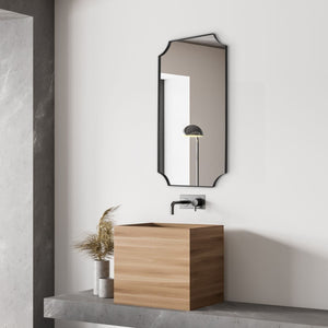 Lennox Mirror, Black - full-length mirror for creating the illusion of space and light | Image 1 | InSTYLE Home & Rugs