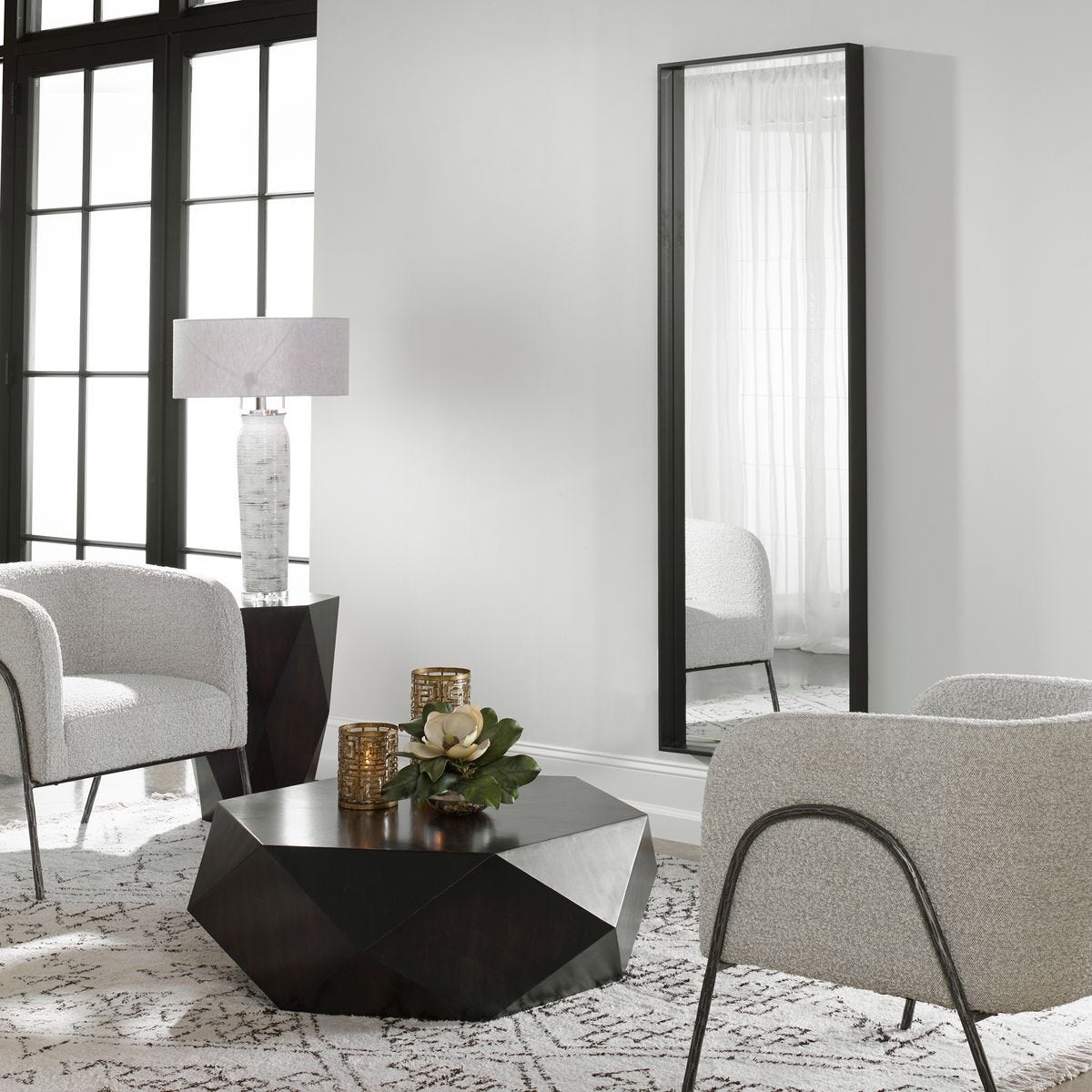 Kahn Mirror - modern mirror with sleek design for contemporary interiors | Image 1 | InSTYLE Home & Rugs