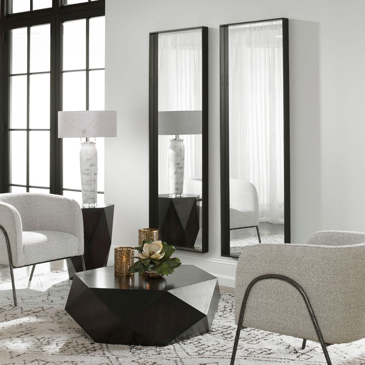 Kahn Mirror - modern mirror with sleek design for contemporary interiors | Image 5 | InSTYLE Home & Rugs