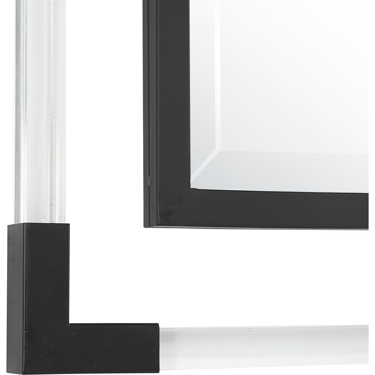 Balkan Mirror, Black - elegant mirror for adding style and light to any room | Image 4 | InSTYLE Home & Rugs
