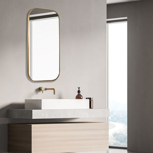 Taft Mirror, Brass - perfect for enhancing light and creating a sense of space | Image 3 | InSTYLE Home & Rugs