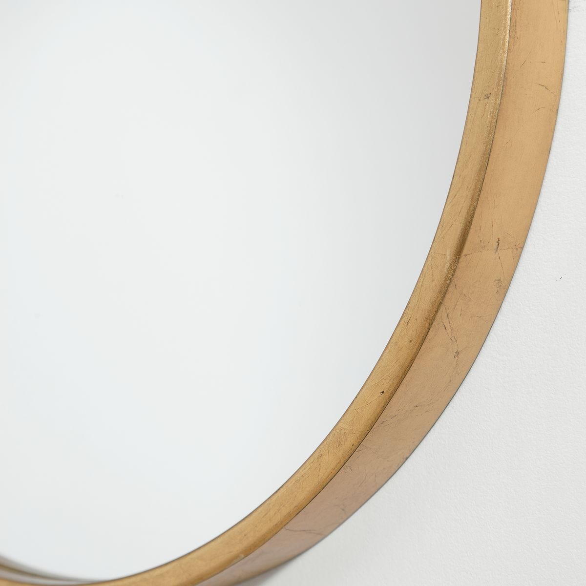 Varina Oval Mirror, Gold - modern mirror with sleek design for contemporary interiors | Image 4 | InSTYLE Home & Rugs