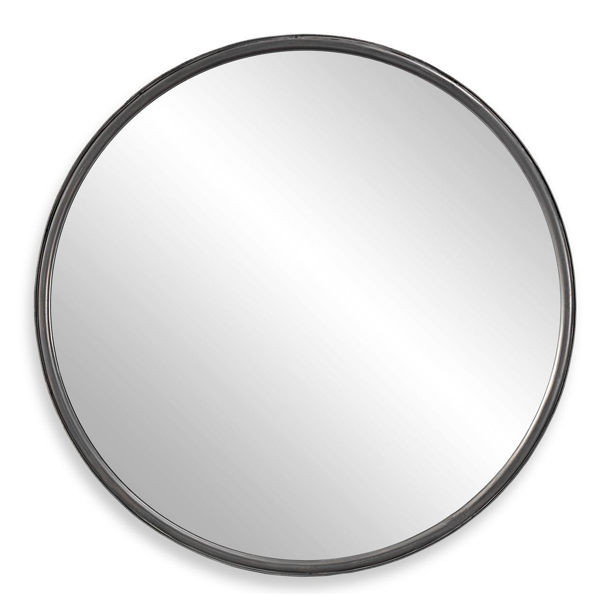 Dawsyn Round Mirror - full-length mirror for creating the illusion of space and light | Image 2 | InSTYLE Home & Rugs