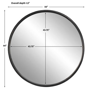 Dawsyn Round Mirror - full-length mirror for creating the illusion of space and light | Image 8 | InSTYLE Home & Rugs