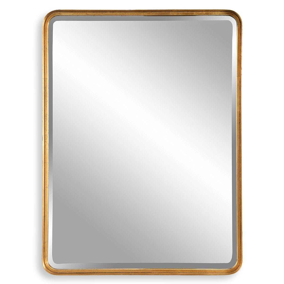 Crofton Large Mirror, Gold - elegant mirror for adding style and light to any room | Image 2 | InSTYLE Home & Rugs