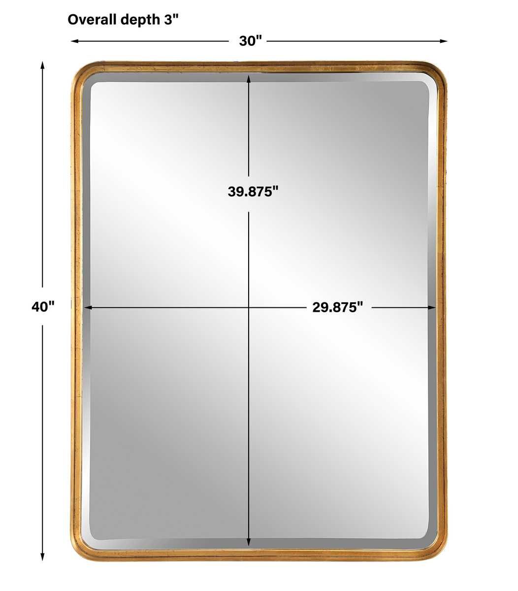 Crofton Large Mirror, Gold - elegant mirror for adding style and light to any room | Image 7 | InSTYLE Home & Rugs