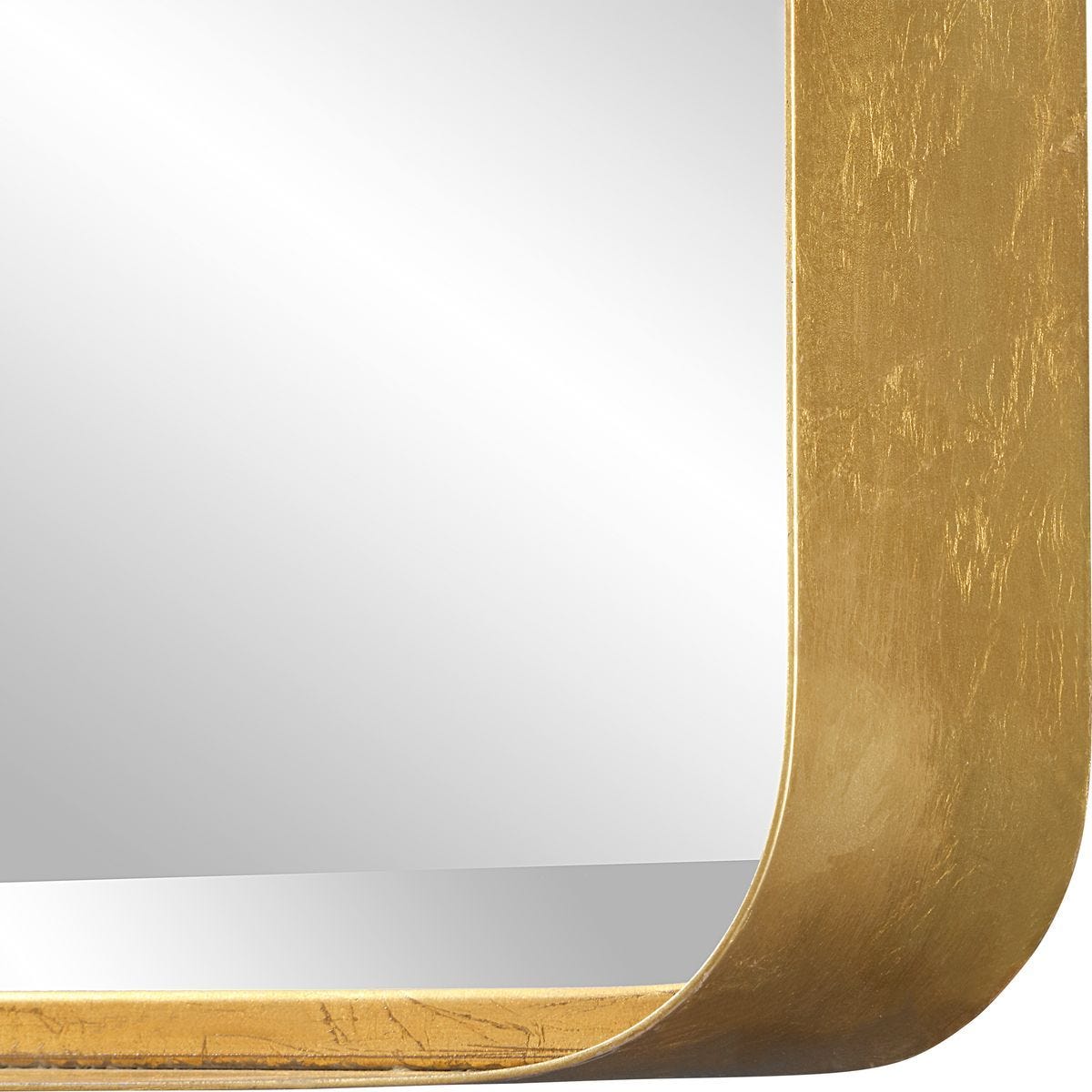Crofton Large Mirror, Gold - elegant mirror for adding style and light to any room | Image 4 | InSTYLE Home & Rugs