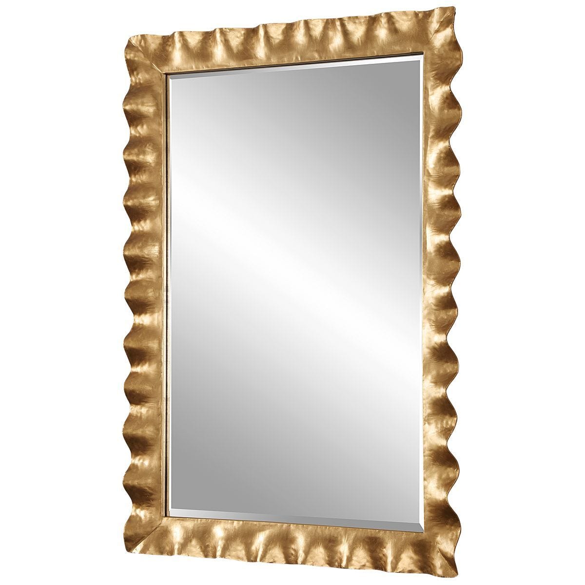 Haya Mirror, Gold - modern mirror with sleek design for contemporary interiors | Image 3 | InSTYLE Home & Rugs