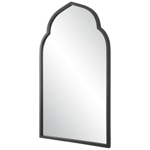 Kenitra Arch Mirror, Black - perfect for enhancing light and creating a sense of space | Image 2 | InSTYLE Home & Rugs