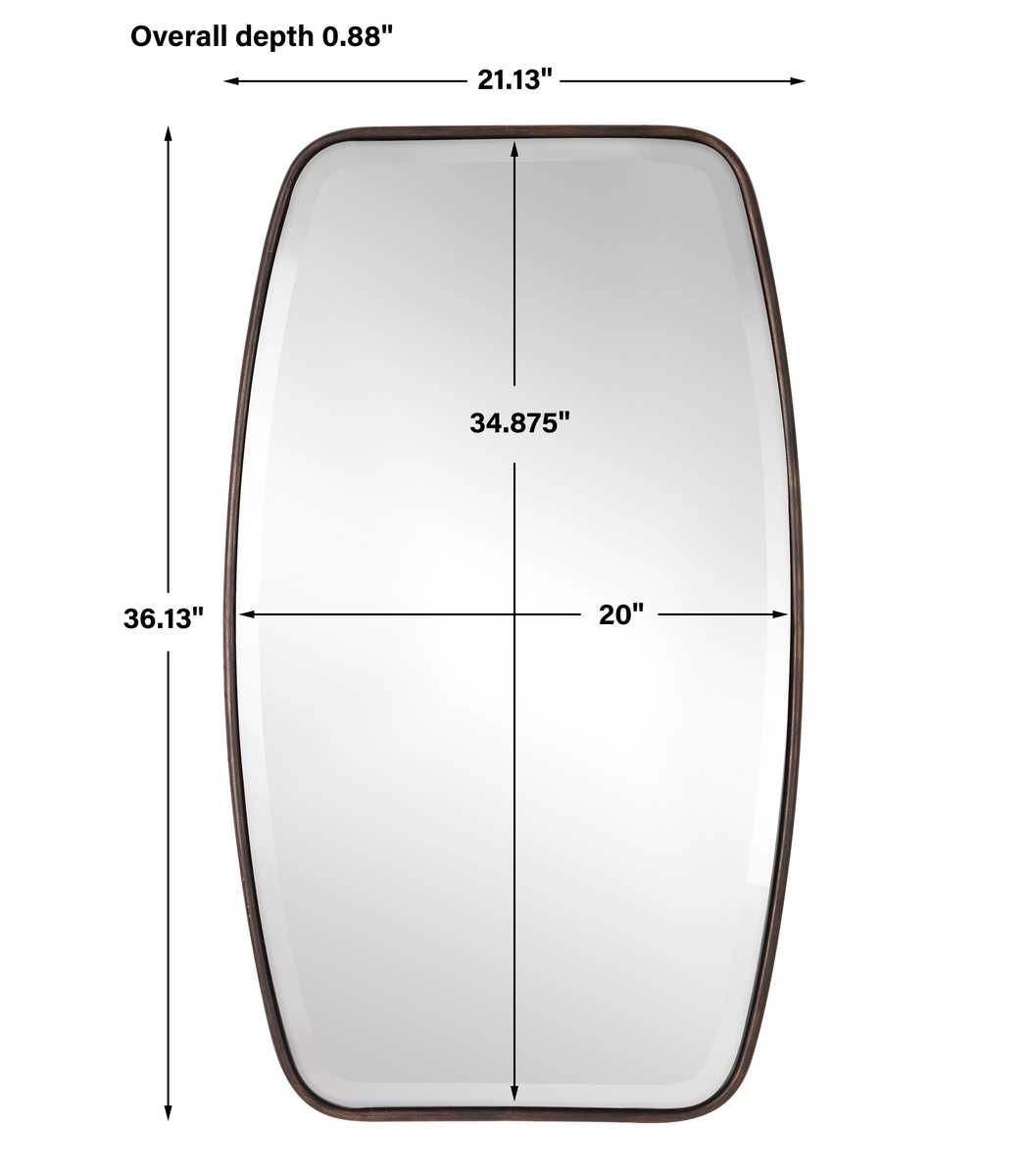 Canillo Mirror, Bronze - elegant mirror for adding style and light to any room | Image 5 | InSTYLE Home & Rugs