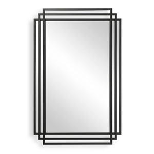 Amherst Mirror, Black - elegant mirror for adding style and light to any room | Image 2 | InSTYLE Home & Rugs