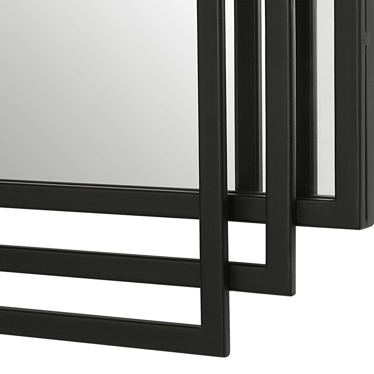 Amherst Mirror, Black - elegant mirror for adding style and light to any room | Image 4 | InSTYLE Home & Rugs