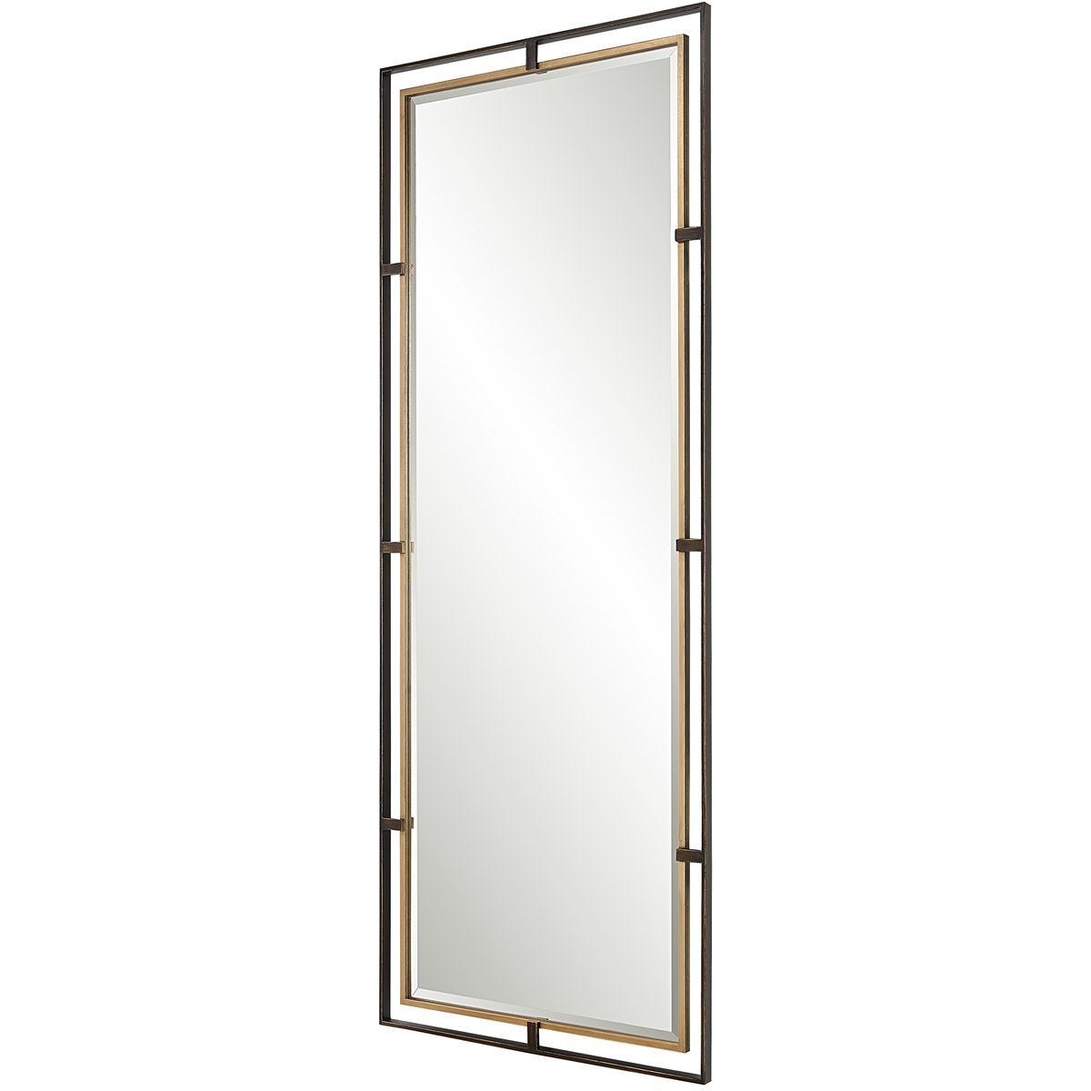 Carrizo Tall Mirror - modern mirror with sleek design for contemporary interiors | Image 3 | InSTYLE Home & Rugs