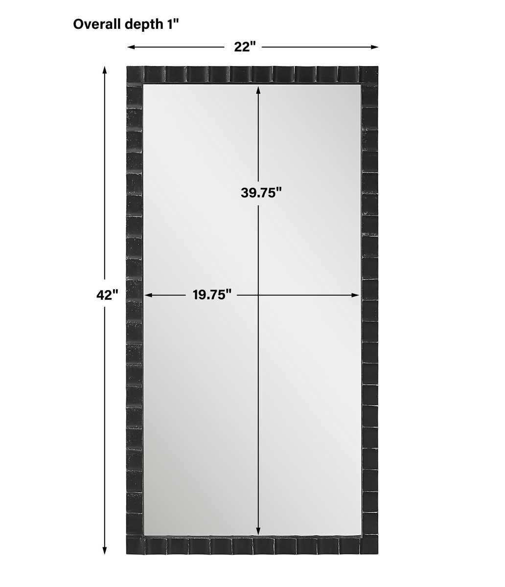 Dandridge Mirror, Black - elegant mirror for adding style and light to any room | Image 6 | InSTYLE Home & Rugs