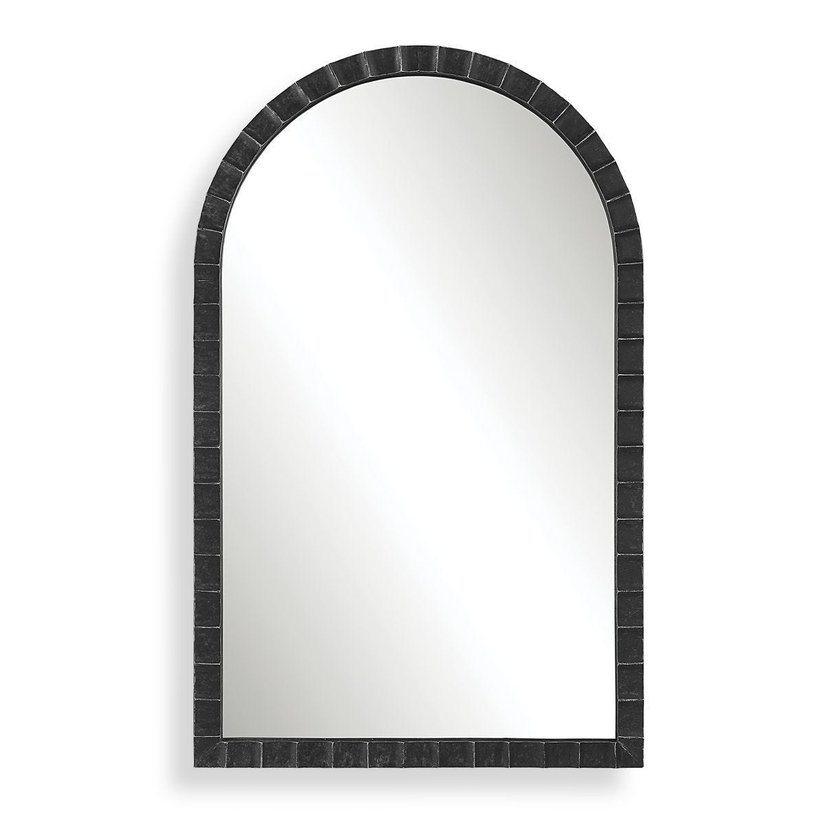Dandridge Arch Mirror, Black - modern mirror with sleek design for contemporary interiors | Image 1 | InSTYLE Home & Rugs