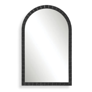 Dandridge Arch Mirror, Black - modern mirror with sleek design for contemporary interiors | Image 1 | InSTYLE Home & Rugs